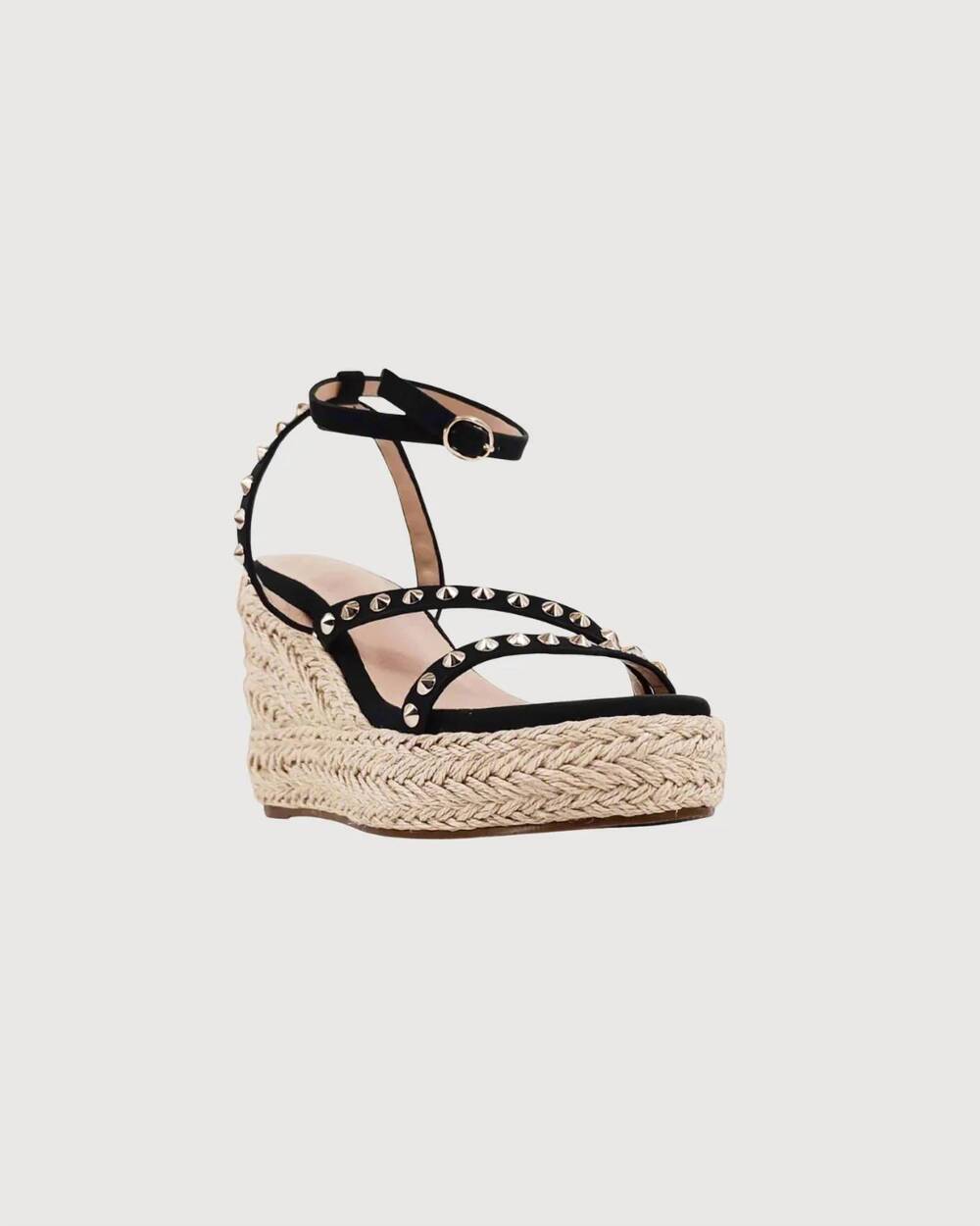 NEW SHU SHOP women's stella espadrille wedge in black